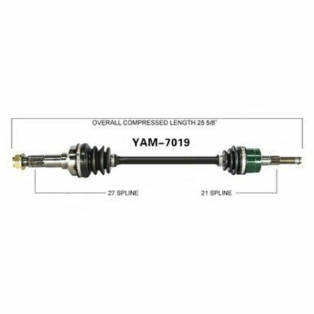 WIDE OPEN OE Replacement CV Axle for YAM FRONT R YXR45F/YXR66F RHINO YAM-7019